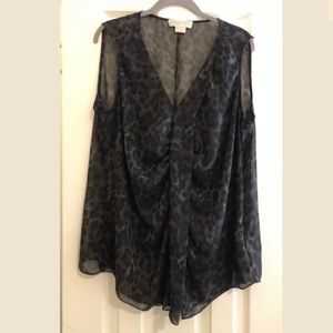 Fabulous Michael Kors leopard print top 2X